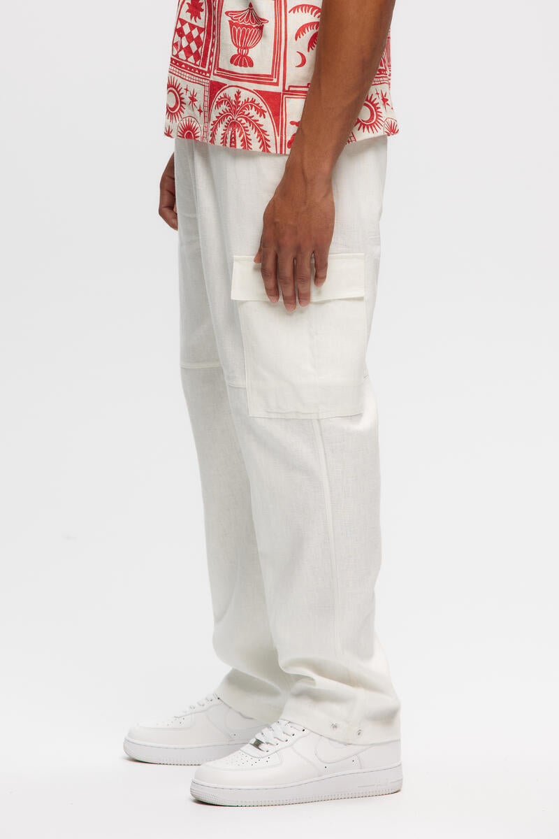 Cargo Linen Pants